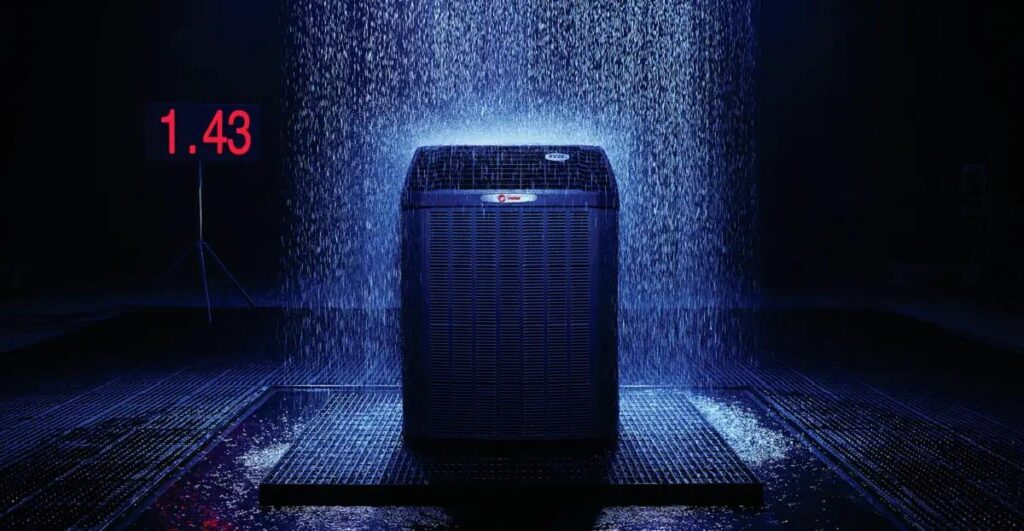Trane air conditioner in weather provided by SS&B Heating & Cooling Springfield, MO