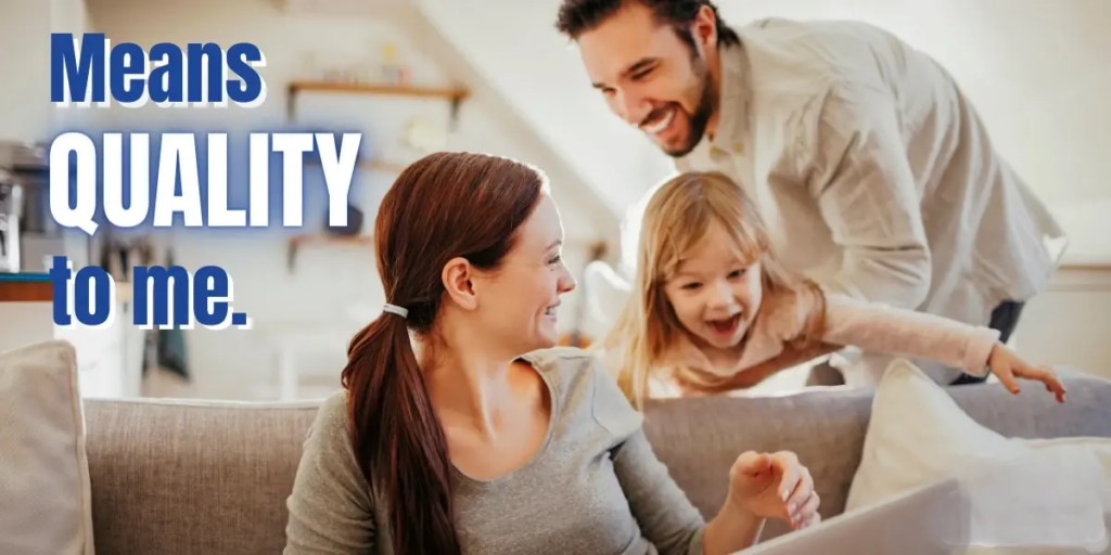 Family enjoying comfortable home with new HVAC system.