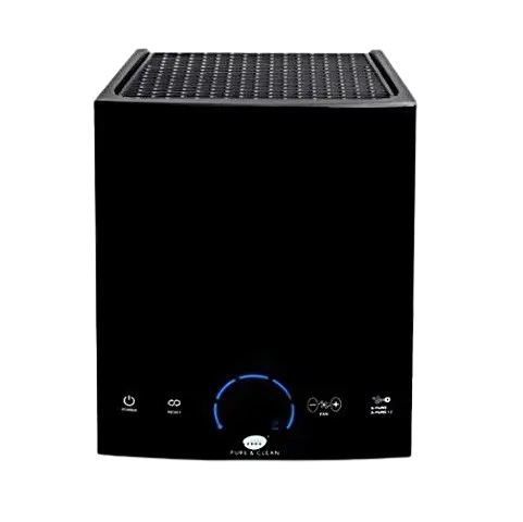 Portable Aerus Pure & Clean device, ozone-free, for safe and effective air purification anywhere.