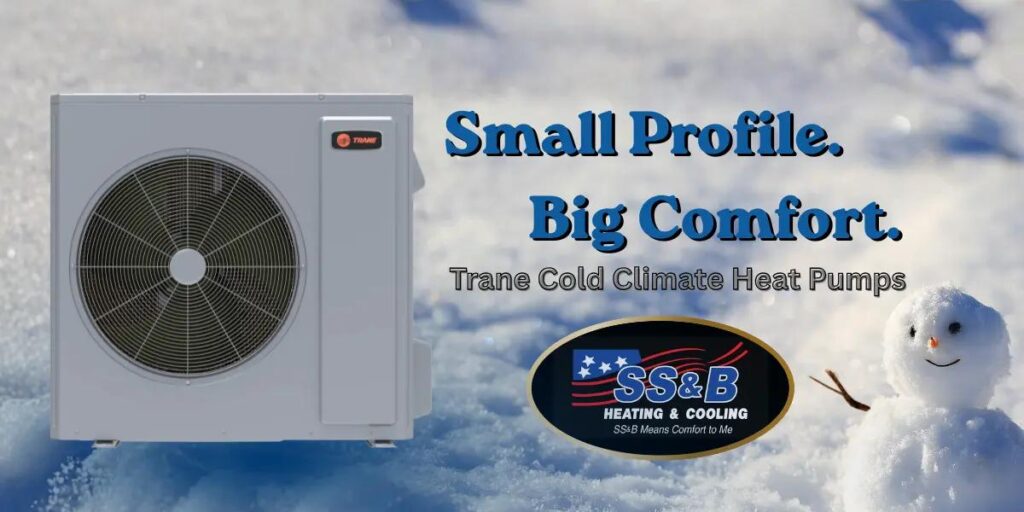 Trane cold climate low profile heat pump installed by SS&B Heating & Cooling in Springfield MO